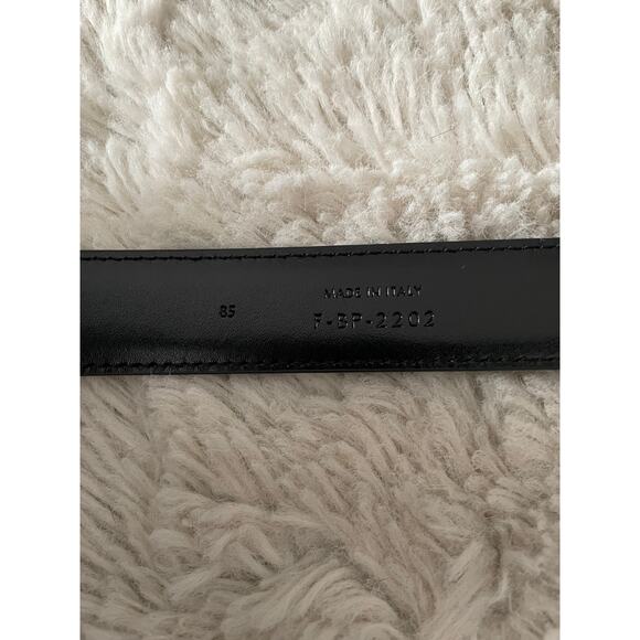 Authentic Black Celine Belt with Gold Buckle - Picture 4 of 7